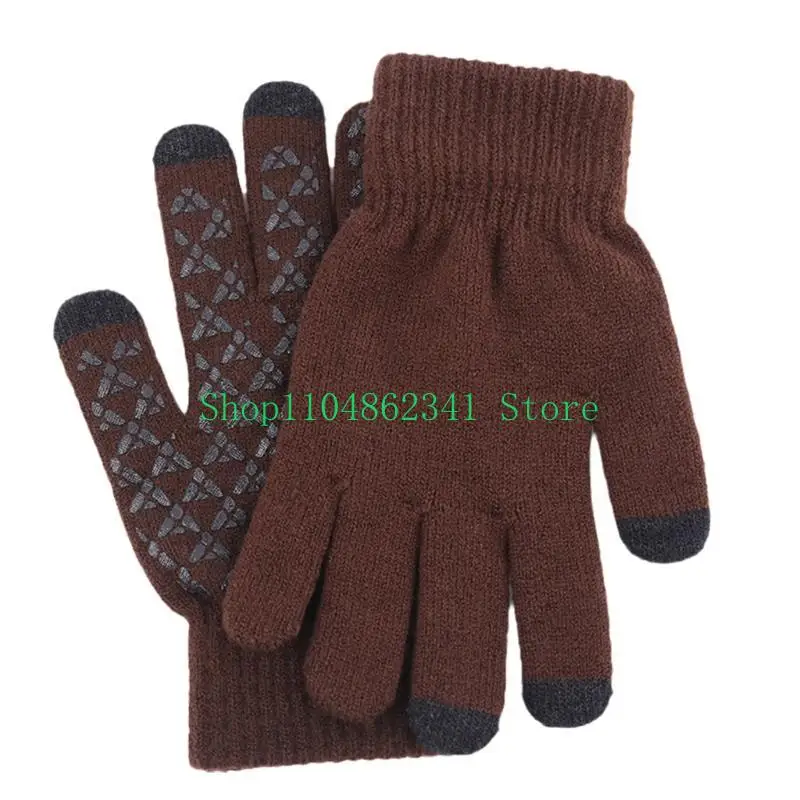 652F Men Winter Gloves Upgraded Screen-Touch Full Finger Gloves Adults Hand Warmer