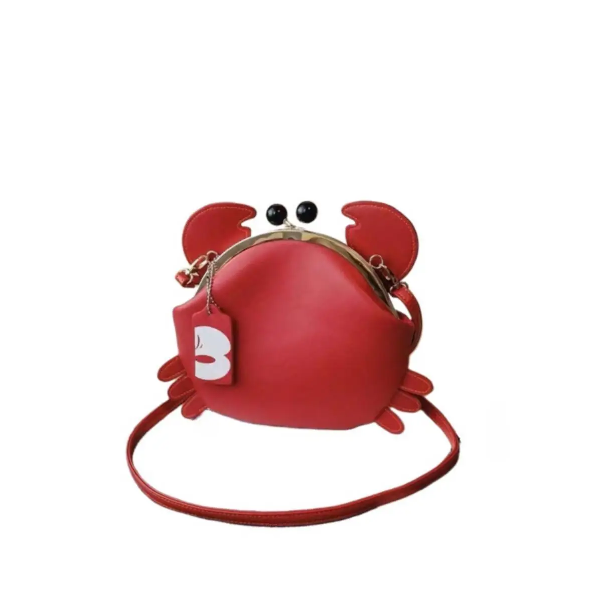 Cute Crab Bag Women\'s Shoulder Crossbody Trendy Mini Chain Hanging Clip Small Bag Handbag