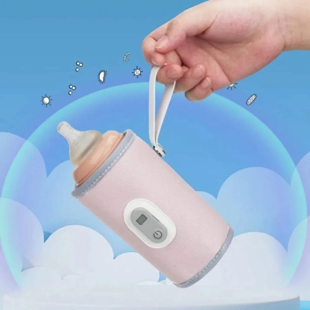 

Digital Baby Bottle Warmer 5 Levels LED Display Milk Bottle Insulation Cover Type-C Heating Bottle Thermal Heater Infants