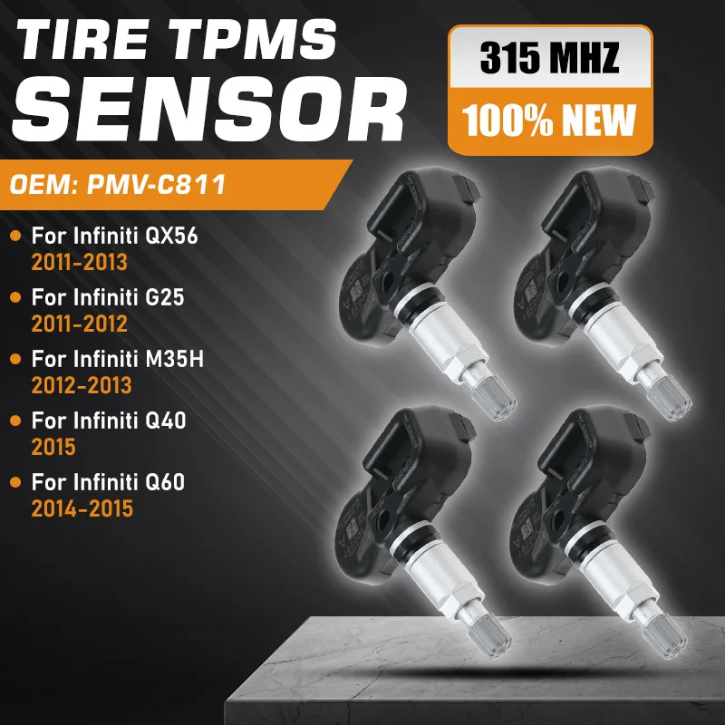 

Tire Pressure Sensor For Infiniti QX56 Infiniti G25 Infiniti M35H 2011-2013 TPMS Sensor Infiniti Q40 2015 Infiniti Q60 2014-2015