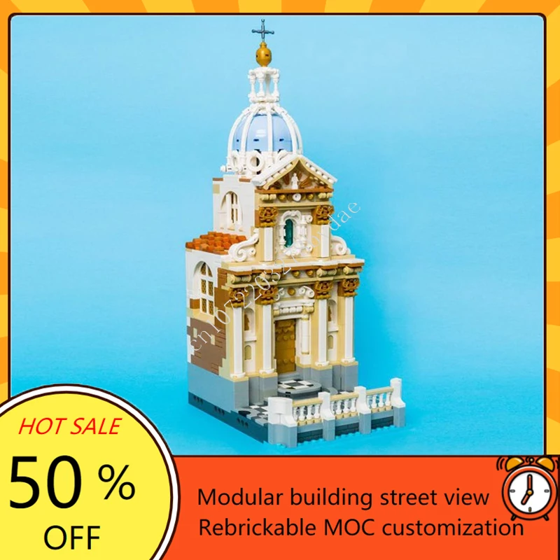 1641PCS Sleepless Night Bay Chapel Modular MOC Creative street view Model Building Block Architecture DIY AssemblyModel Toy Gift