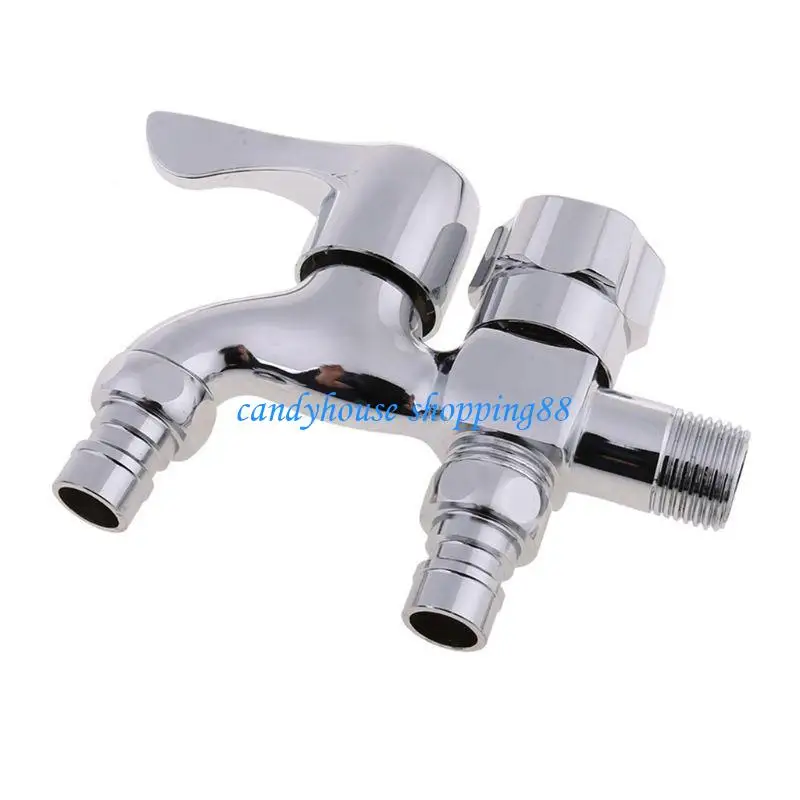 D7YE Multifunctional Washing Machine Faucet Double Outlet Dual Connector Water Tap
