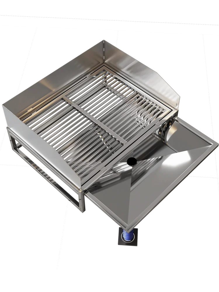 Stainless Steel Dog Toilet Potty Tray Funnel Drainage Waste Panel for Small Large Dogs