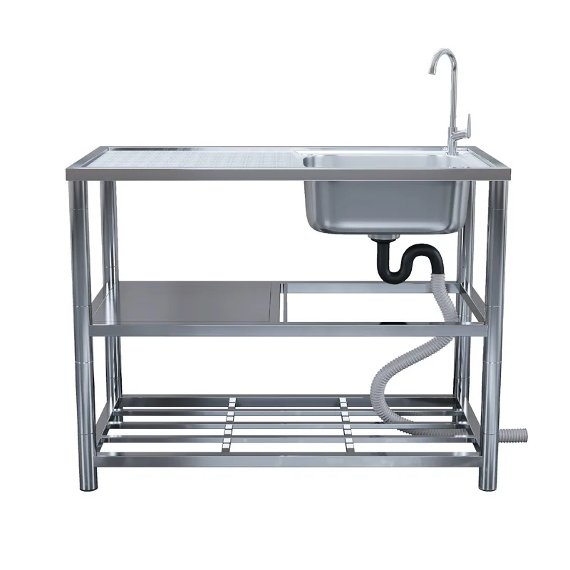 

Sink with bracket, kitchen dishwashing basin, countertop integrated vegetable basin, sink
