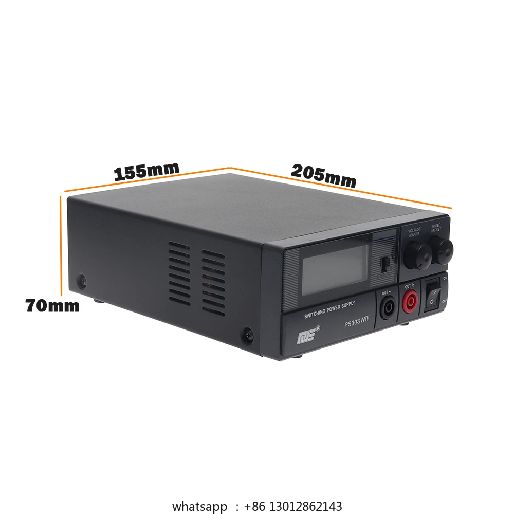 

QJE PS30SWIV Power Supply 13.8V 30A Adjustable Linear Power Supply Stable DC Communication Switching Power Supply Automotive