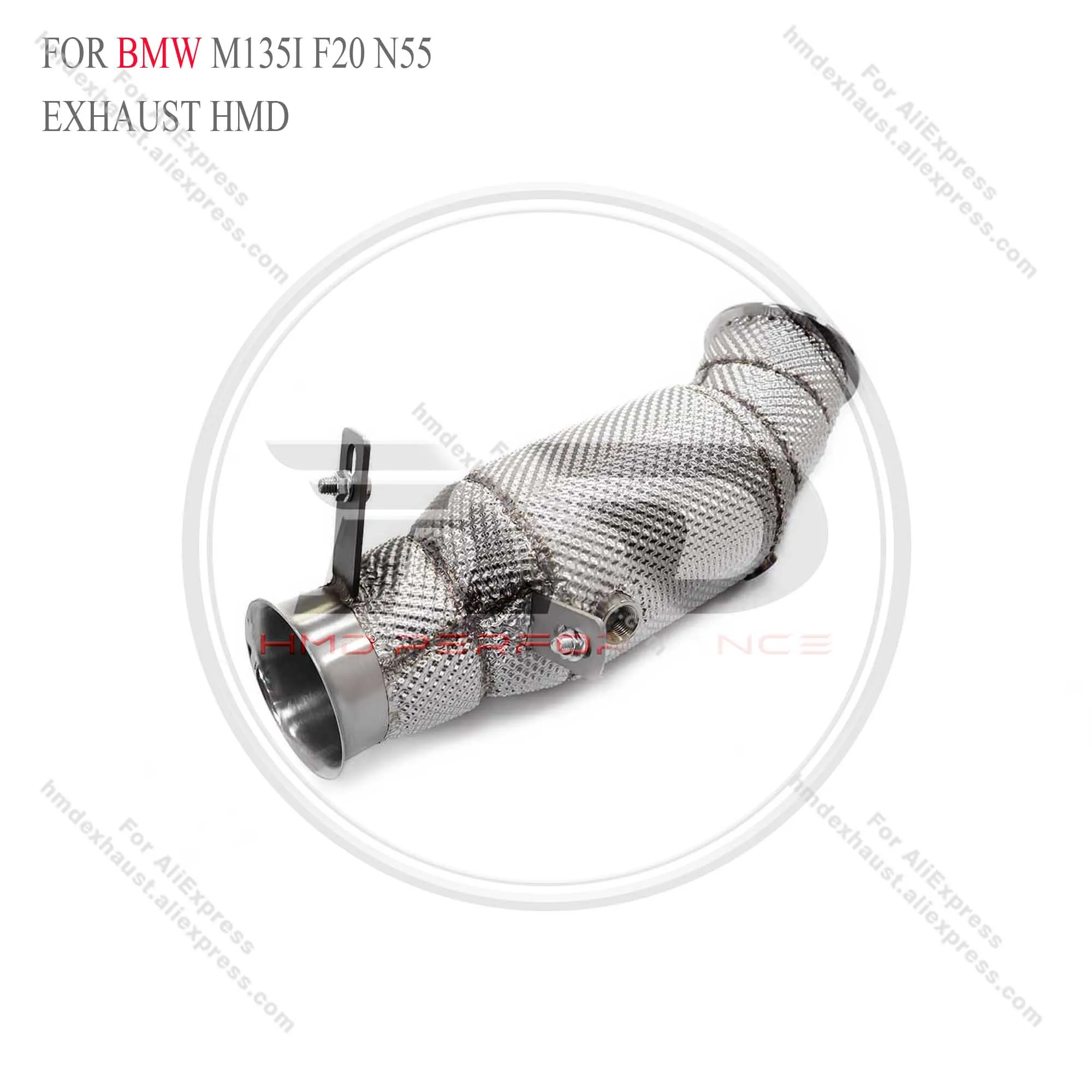 HMD Exhaust System High Flow Performance Downpipe for BMW m135i F20 N55 Car Accessories With Cat Pipe