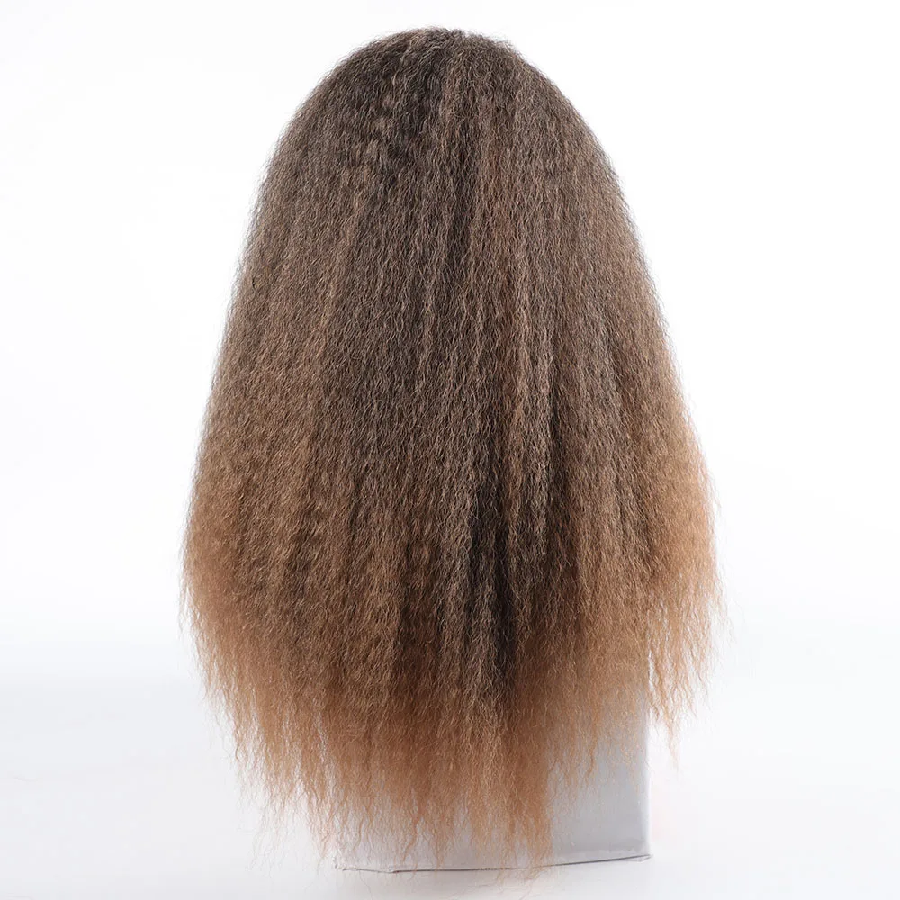 Long Kinky Curly Synthetic Wigs for Women Black Brown Blonde Ginger Red White Synthetic Hair Afro Kinky Curly Synthetic Hair Wig