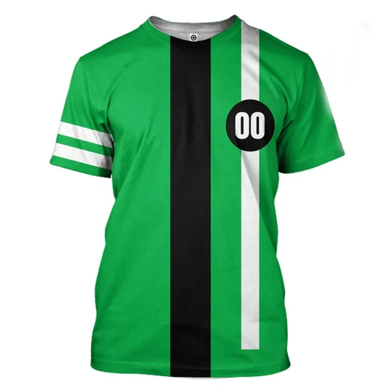 3D Print Anime Omnitrix Ben10 Cosplay T-Shirt Fashion Cool Outdoor Street Sports Short Sleeve Tees Oversize Y2k Harajuku Clothes