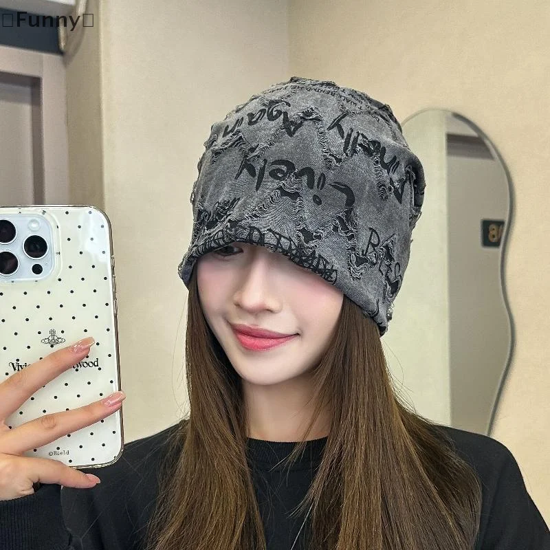 Fashion Hip Hop Beanies Hats For Men Women Spring Summer Thin Unisex Streetwear Loose Style Hats