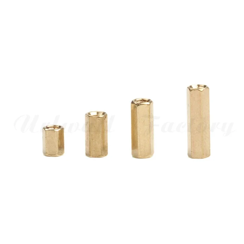 50Pcs M2 Hex Nut Spacing Screw Brass Threaded Pillar PCB Motherboard Standoff Spacer Kit 4mm/6mm/8mm/10mm