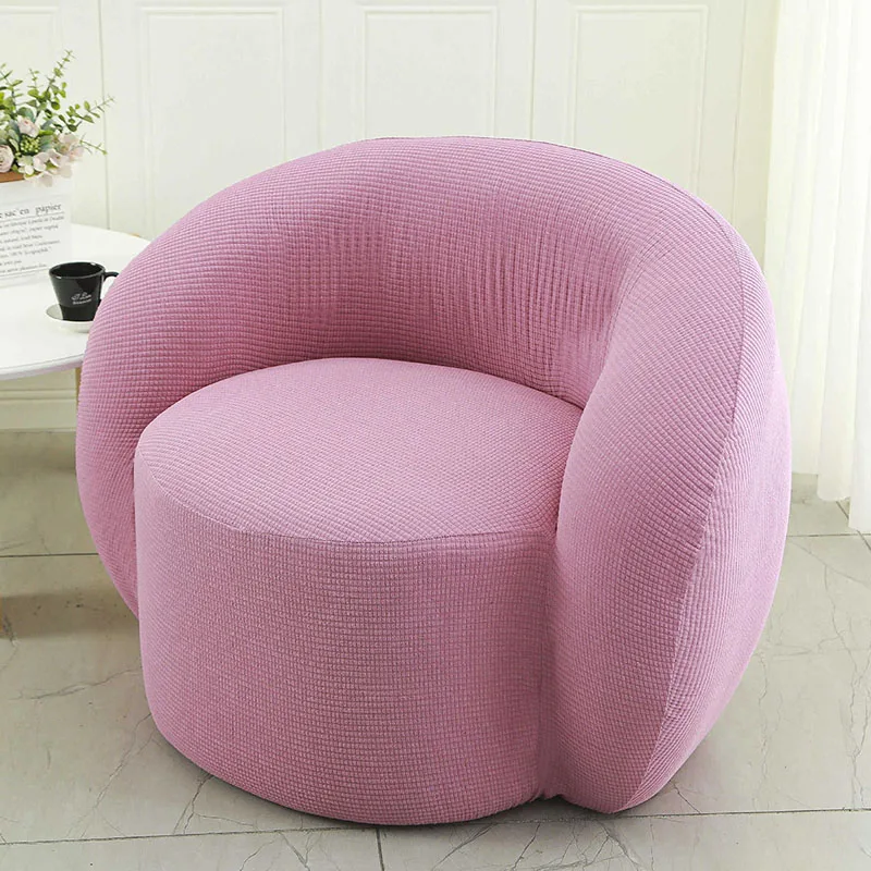 Simple Thickened Single Wing Sofa Cover Soft Elastic Solid Color Adjustable Chair Covers Dust-Proof Living Room Home Decoration