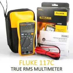 Fluke 117C True RMS Auto-Voltage Digital Multimeter with AC/DC Current,Capacitance,Resistance,Frequency Measurement