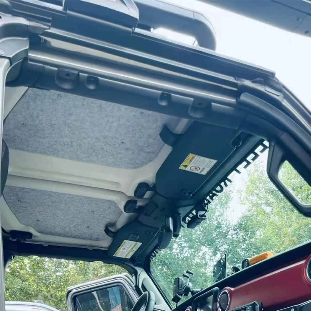 Lantsun JT1019 Car Roof Heat Insulation Cover Pad 4-Door 3X Insulation Magic Roof Heat Insulation for Jeep Gladiator JT 2020+