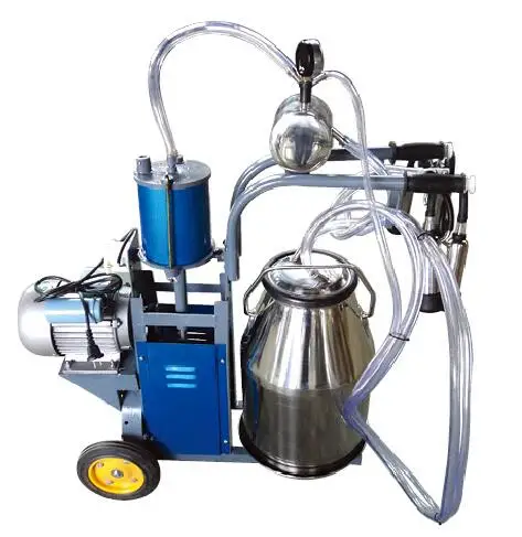 Portable cow milking machine