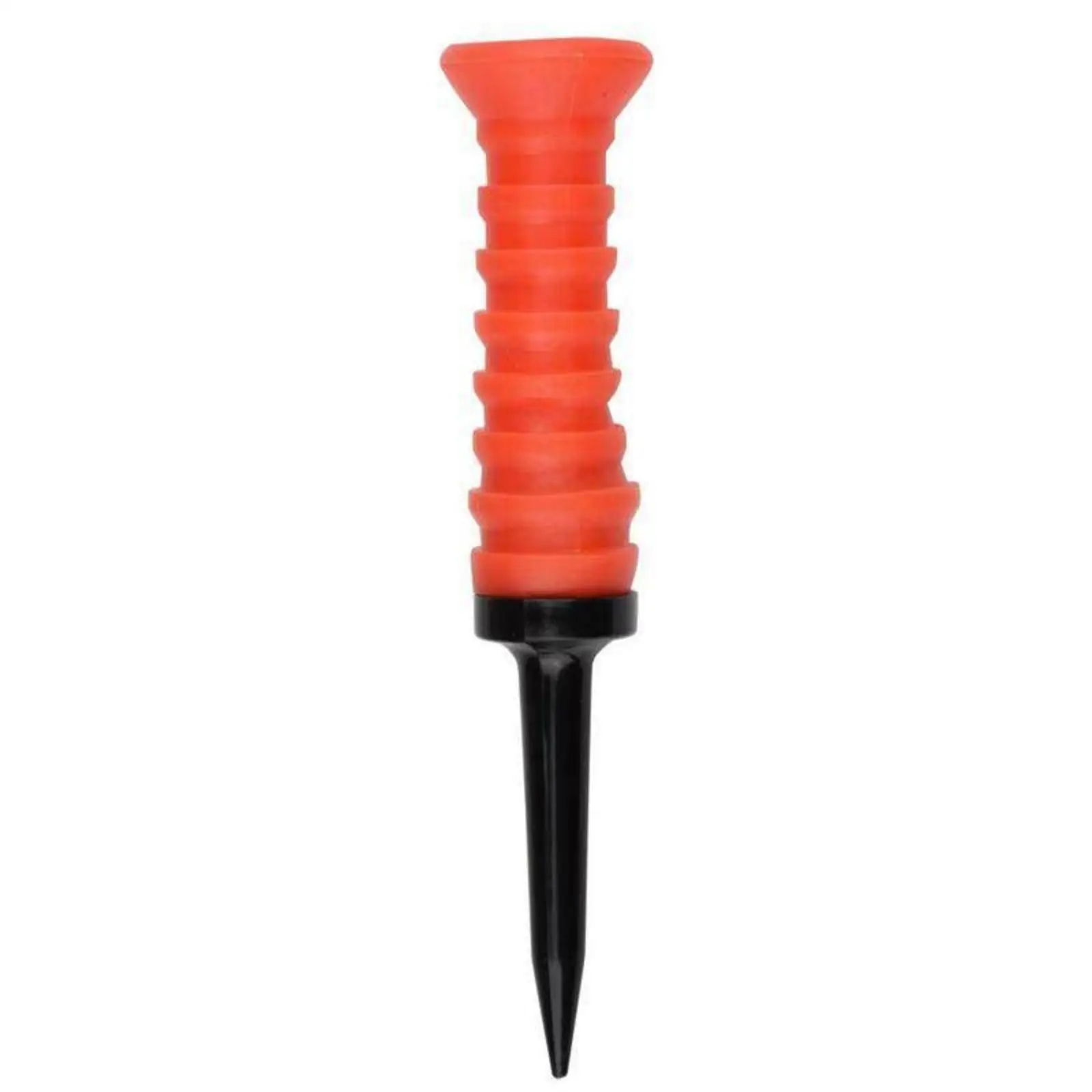 Golf Plastic Rubber Tee 83mm Flexible Head Reduced Friction Stand Tee for Practice Mats and Fairway