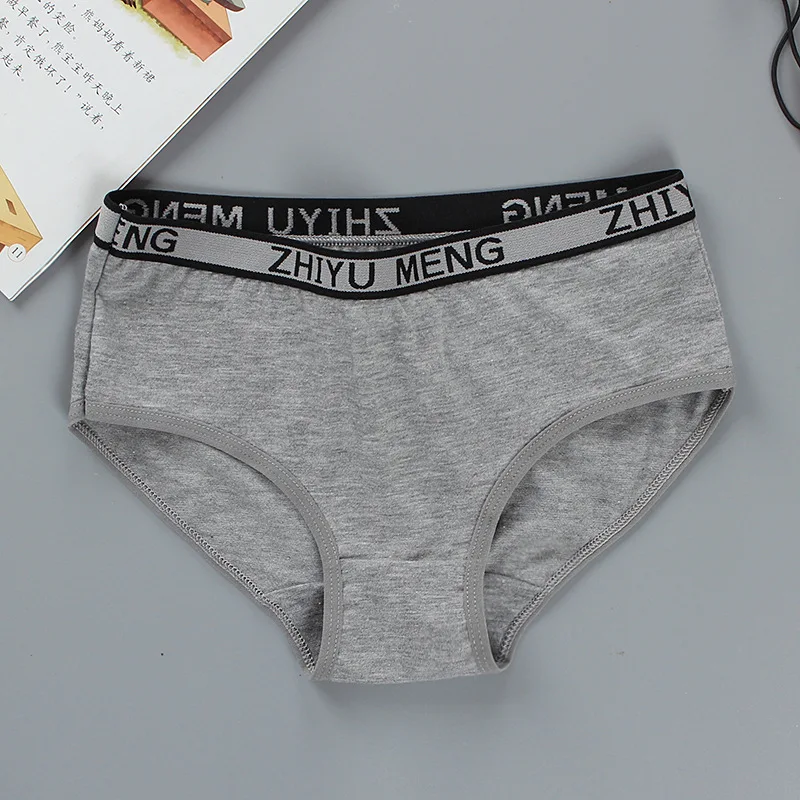 5pcs Children's Girls Panties Cotton Letters Printed Boxers Developmental Students Underwear For Girls Kids Boxers Underpants