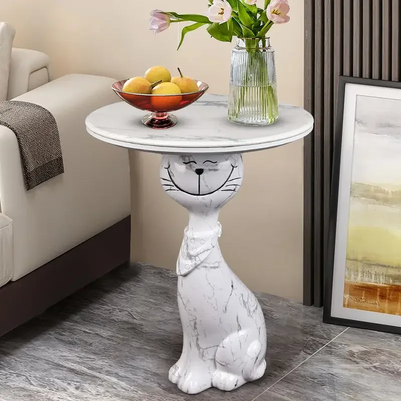 Cat Shape Coffee Table Large Living Room TV Cabinet Next To Sofa Floor Tray Housewarming Gift Large Ornament Home Furniture