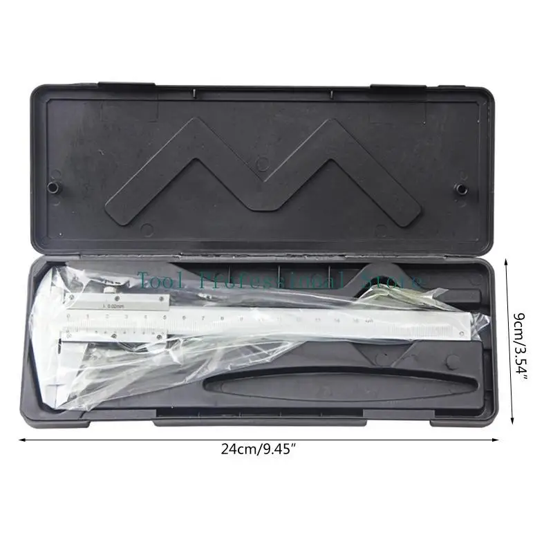 57QF 버니어 캘리퍼스 6" 스테인레스 스틸 비 디지털 캘리퍼스 0-6 인치/0-150mm 수동 마이크로미터 캘리퍼스 고정밀 캘리퍼스