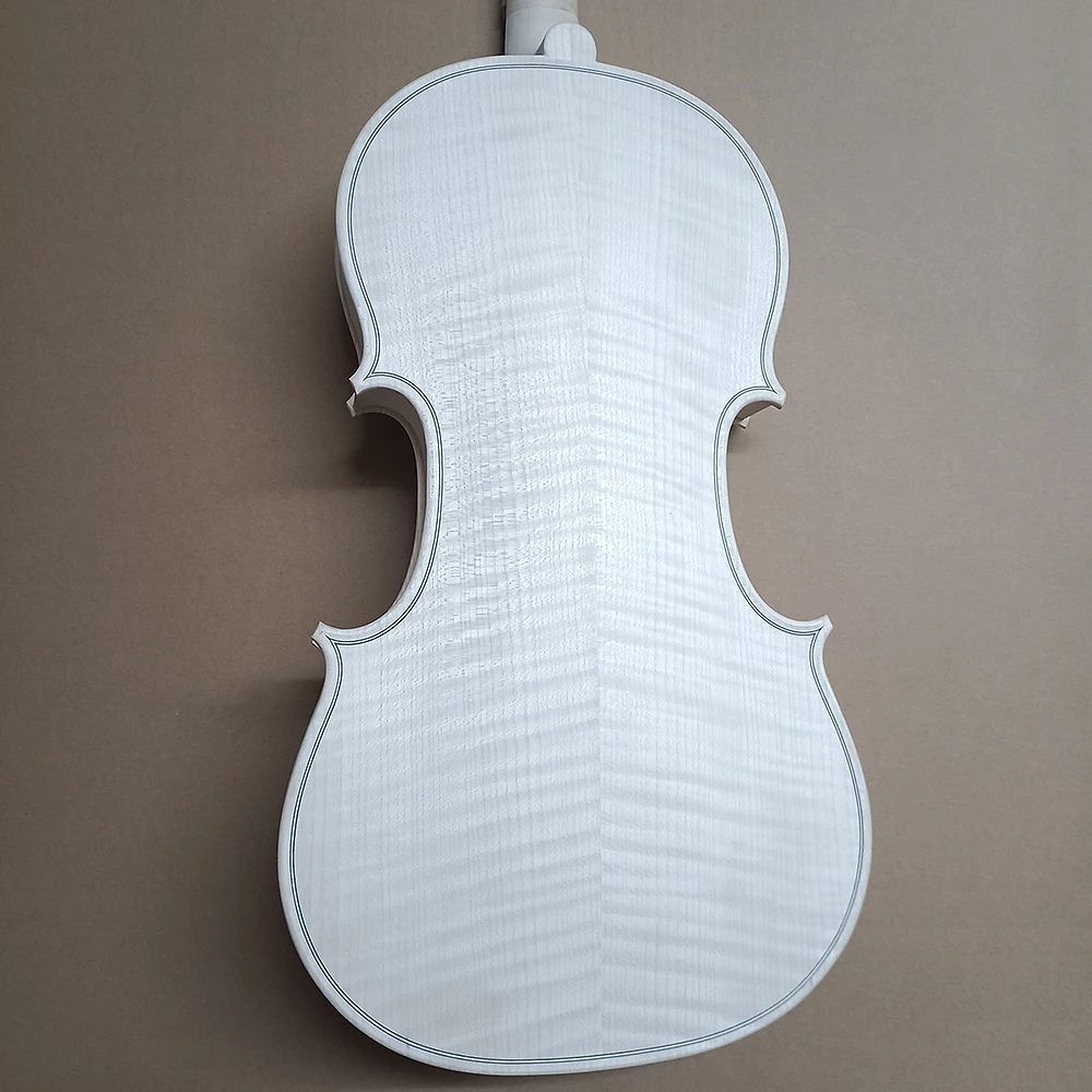 over 30 years All European Wood Violin 4/4 Stradivarius 1716 professional Handmade white embryo unfinished violin Ebony Fingerbo