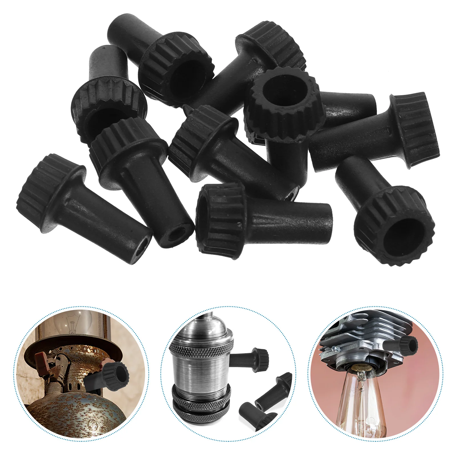 

10Pcs Lamp Switch Knob Replacement Sturdy Light Switch Key for E26 Fixtures Easy Install Lamp Repair Parts Turn on