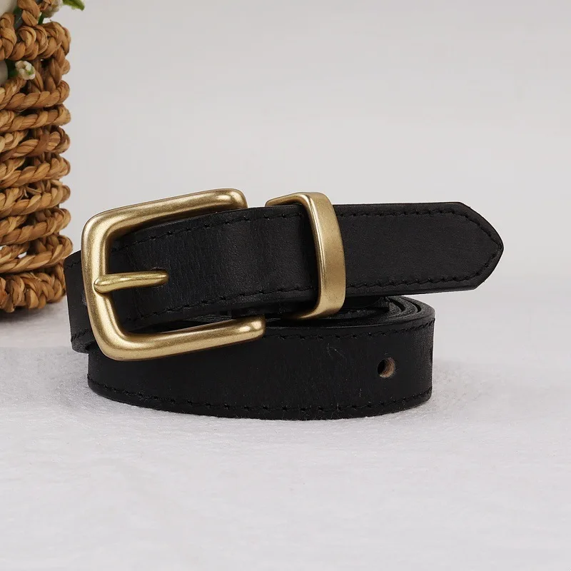 جلد البقر دبوس مشبك حزام المرأة الرجعية عالية الجودة حزام جديد مزين حزام الجينز