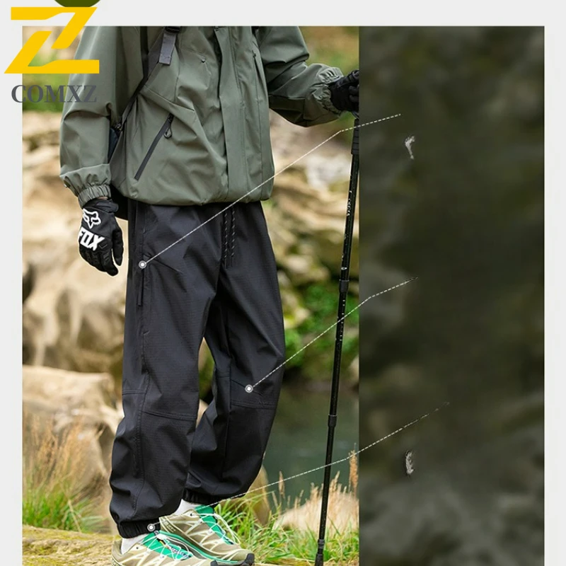 Mens Cargo Pants New Autumn Loose Fit Durable Fashion Classic Trousers Cycling Camping Outdoor Adventure Trendy Workwear Pants