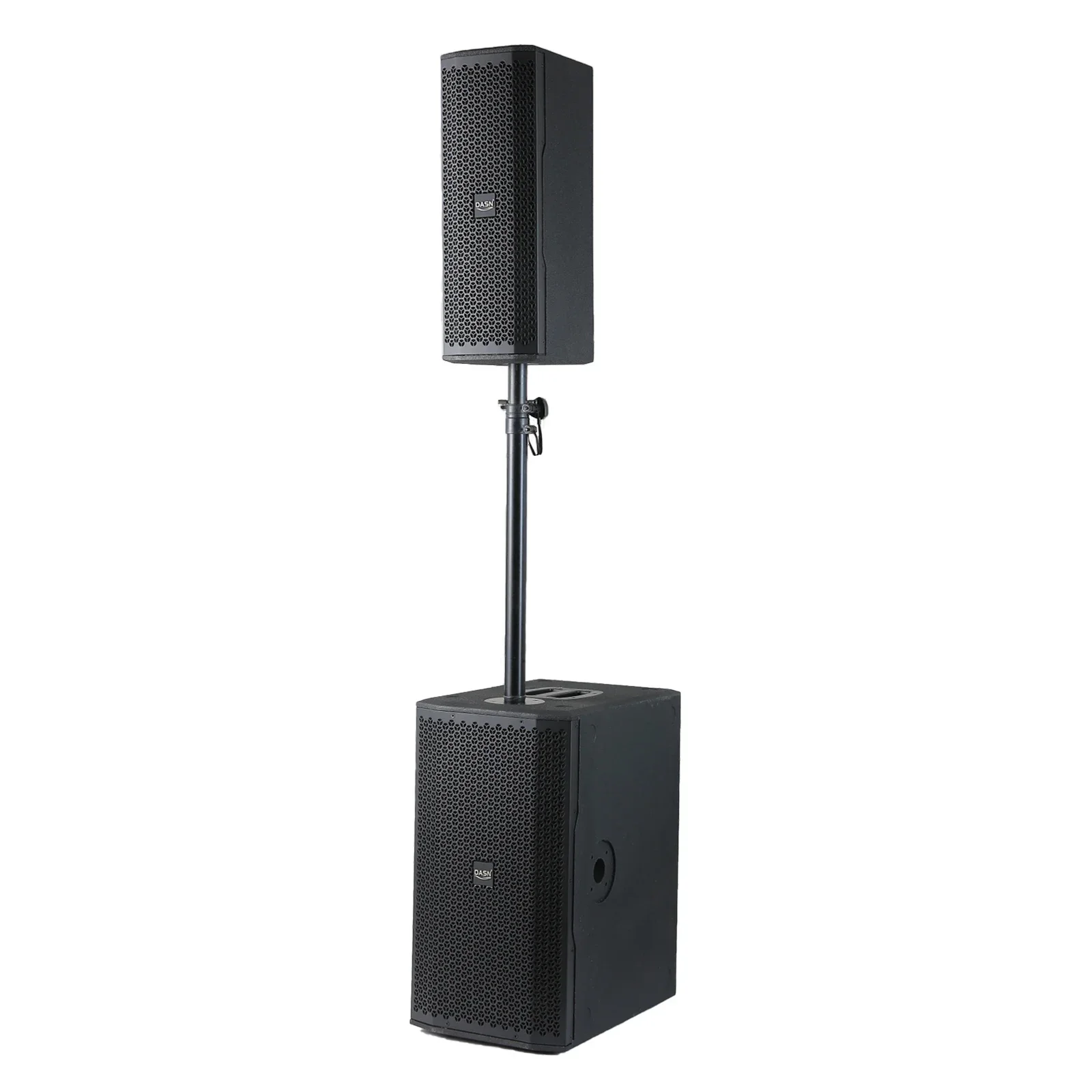 DASN B4 4000W Peak Audio Portable DJ Party Stage Sound Active Pro Column Speaker Dual 10 inch Subwoofer Home PA system