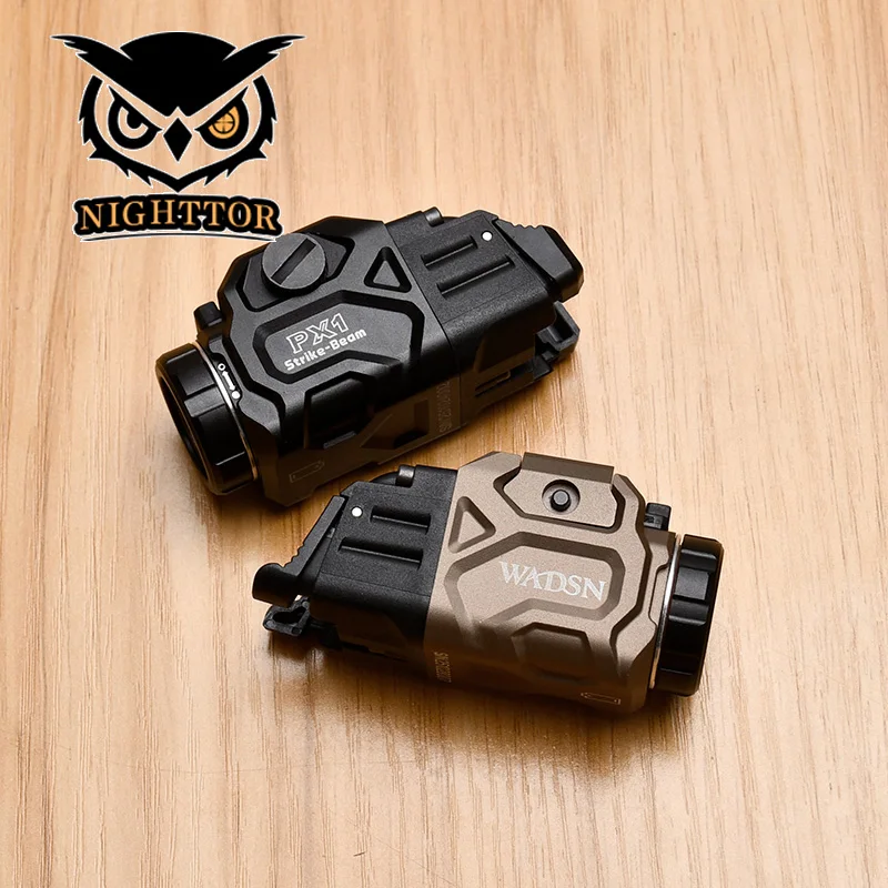 

WADSN Tactical PX1 Mini Hanging Flashlight 800 Lumens Torch Outdoor Airsoft Fit 20mm Rail Portable Lighting Gear