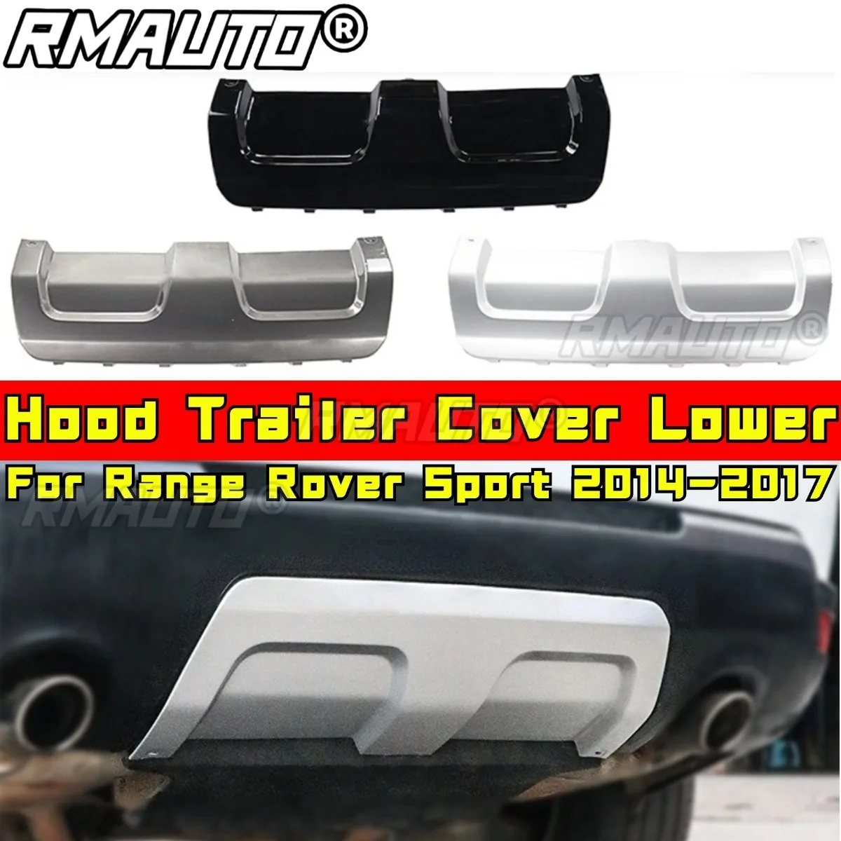 

For Range Rover Sport 2014-2017 Styling Kits Hood Trailer Cover Lower Trailer Cover Tow Guard Board Spoiler Skid Plate Body Kit