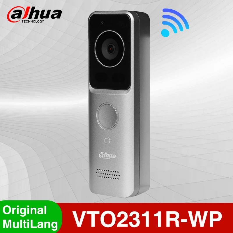 Dahua VTO2311R-WP 와이파이 빌라 문짝 스테이션 출입 통제 시스템, 양방향 오디오 무선 비디오 인터콤, HD 1080P, H.265, VTM22A