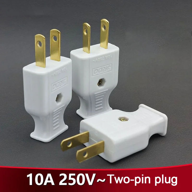 

High-quality plug,two-pin universal,two-pronged head,safe and durable, without wire, two-pronged head lighting,household wiring