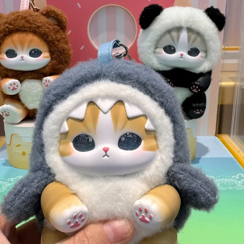 

Новинка 2025 года, виниловая серия Mofusand, слепые сумки, игрушки, акула, кошка, удивленная коробка, игрушечные украшения для детей, подарок на день рождения для девочек, подвеска, натуральная