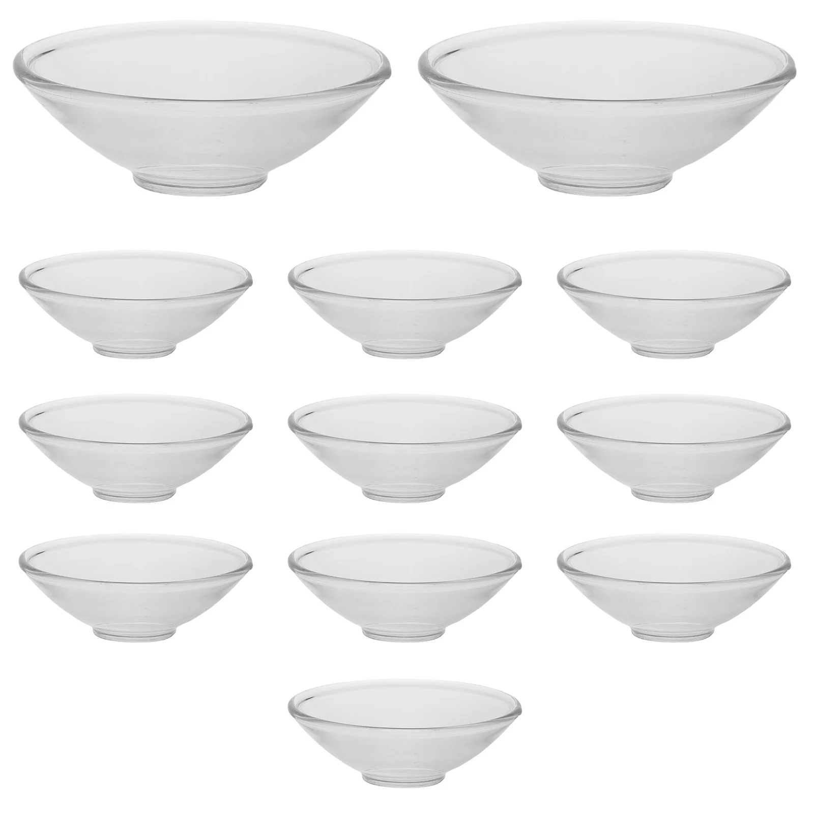 

12 Pcs Clear Glass Wax Holder Drip Catcher for Candles Protectors Candlesticks