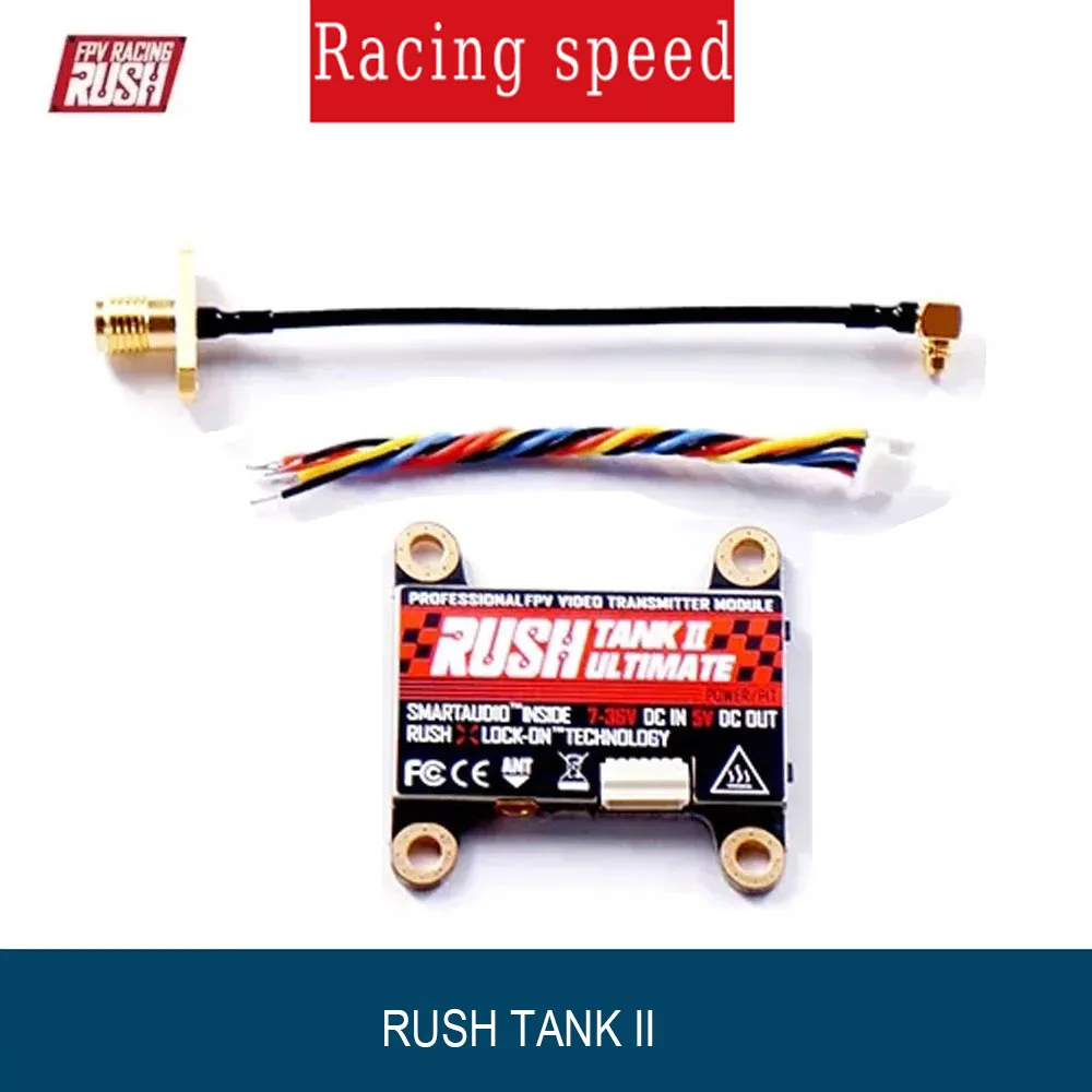 RUSH TANK II V2 5.8G 48CH Raceband PIT/25-800mW Switchable 2-8S VTX for RC FPV Racing Freestyle Nazgul5 Tyro129