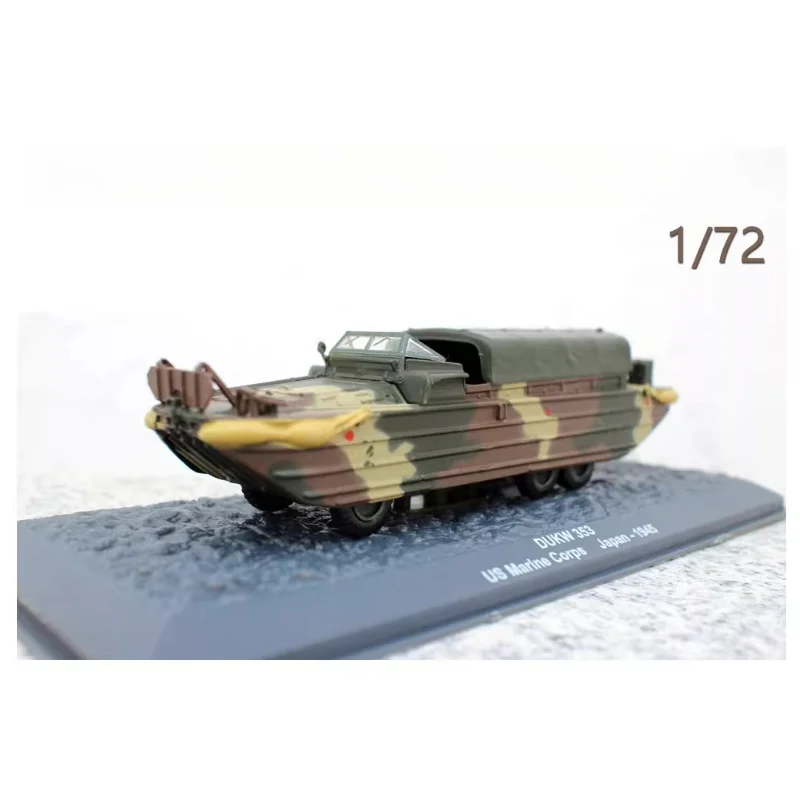 

Diecast 1/72 Scale DUKW 353 Amphibious Transport Ship 6-wheel Combat Vehicle Alloy Car Model Collectible Toy Gift Souvenir
