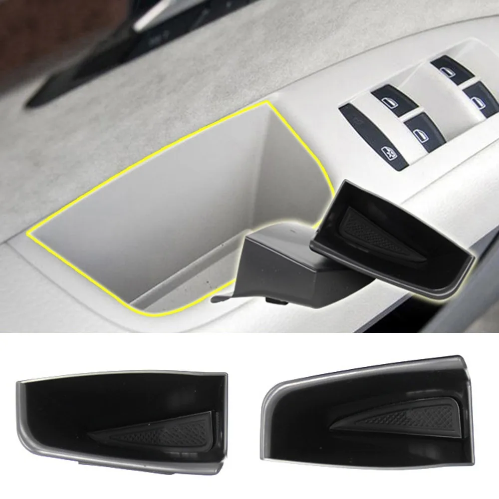 

2 шт., ящик для хранения автомобильных дверей из АБС-пластика, держатель для телефона для Audi Q7 Q8 4M 2016-2025, органайзер для передней двери, автоаксессуары