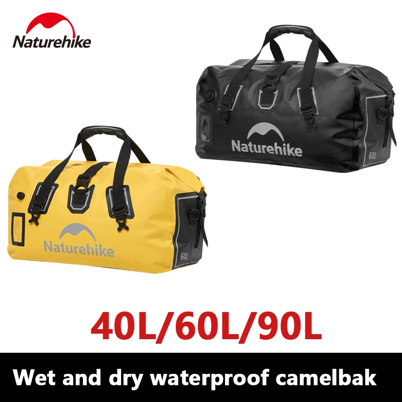 

Naturehike 40L/60L/90L Waterproof Bag Outdoor Camping Travel Sport Caddy Motorcycle Tail Bag Luggage Carrier Portable Storage