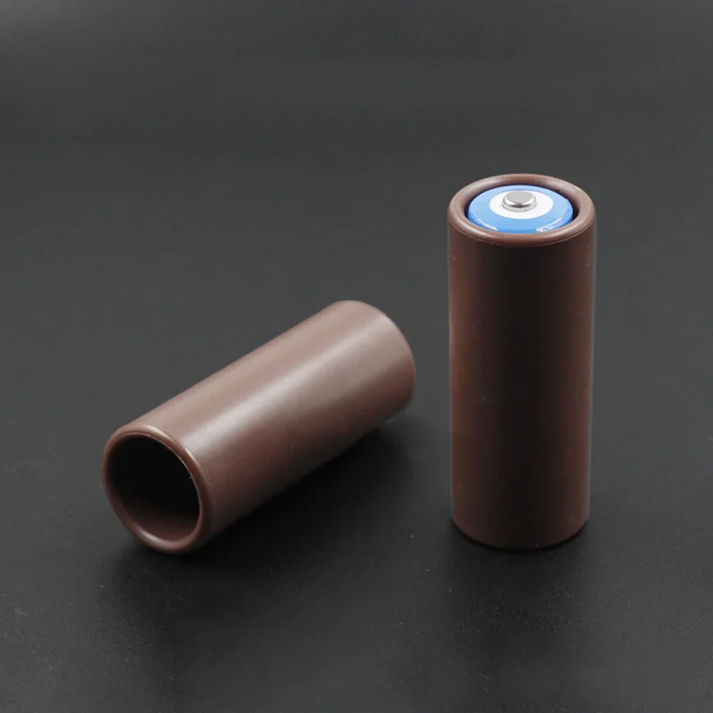 تحويل أنبوب 18650 بطارية ليثيوم إلى 21700 26650 معزول كم ثابت شفاف 3A مصباح يدوي فتحة البطارية محول #5