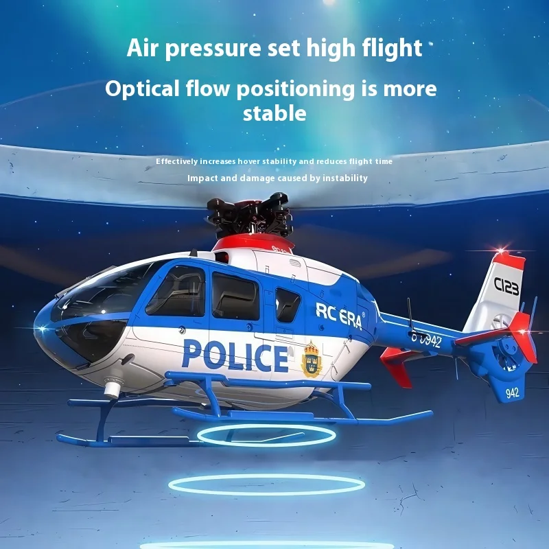 

Вертолет с дистанционным управлением C123, бесщеточный подвижный перевернутый радиоуправляемый эпоха, одиночный лопастной канал, эк-135, имитация изображения, настоящая машина для мальчиков