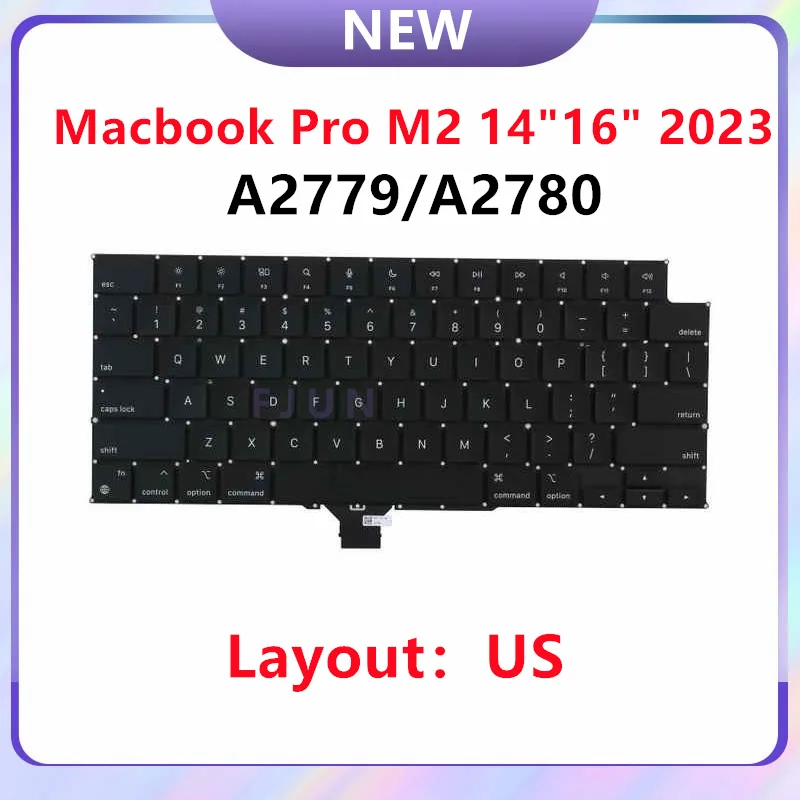 New A2779 A2780 Keyboard For Macbook Pro M1 M2 Pro/Max Retina 14