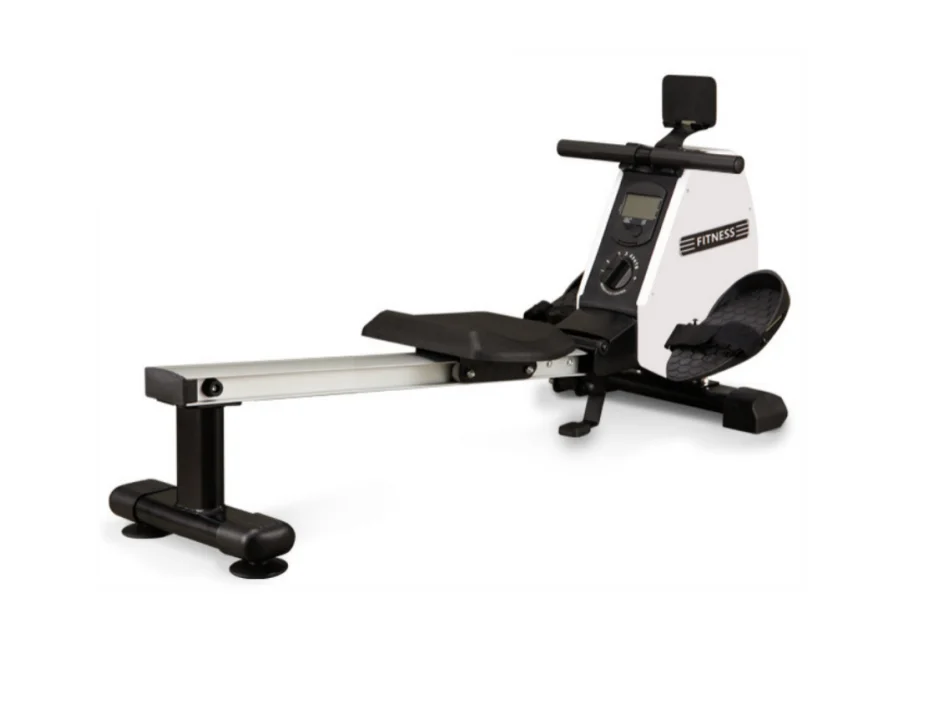 Máquina de remo de consola magnética plegable trasera de equipo cardio de gimnasio doméstico comercial con monitor LCD