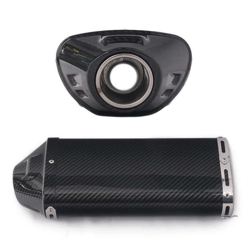 Slip On  Motorcycle Exhaust Escape Link Pipe Carbon Fiber Muffler Moto For Honda CBR1000RR 2004 - 2007 CBR600RR F5 2003 - 2020