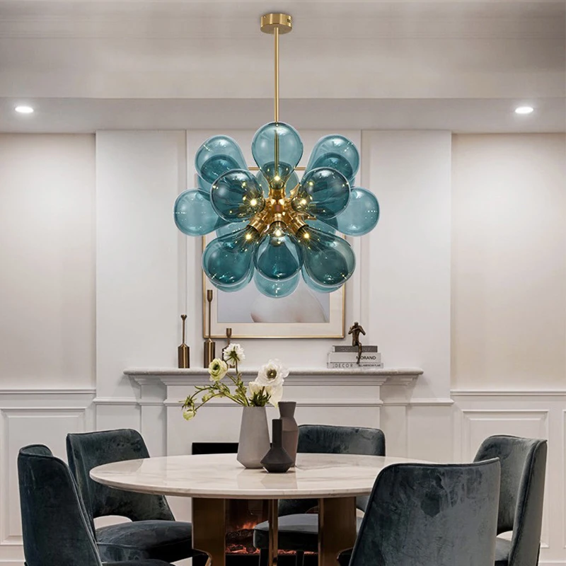 2026 Modern Glass Bubble Ceiling LED Pendant Lamp Bedroom, Living Room, Dining Table, Kitchen Pendant Lamp, Home Decoration Lamp