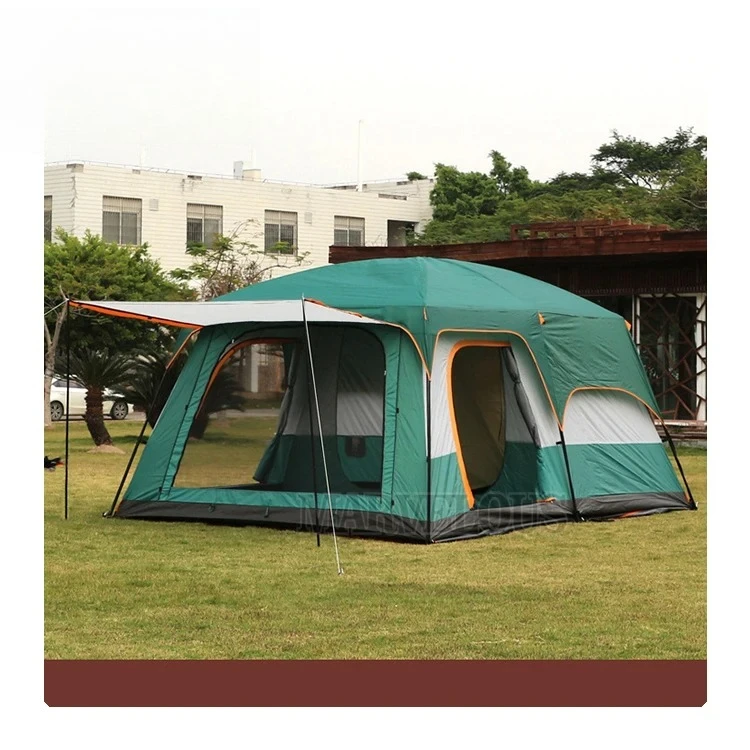 Outdoor Tent Waterproof Family Tent Double Layer Tent for Camping Traveling