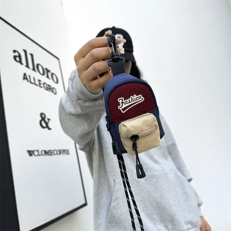 Women Cute K-Style Mini Crossbody Bag Lightweight Waterproof Oxford Sling Pouch Coin Keys Earphones Girls School Campus Fashion
