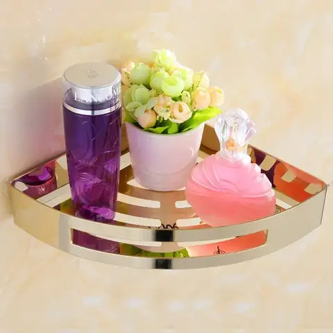 न्यू होम 304 स्टेनलेस स्टील ट्राइपॉड कॉर्नर स्टोरेज रैक मजबूत सिंगल/डबल लेयर वॉशबेसिन बाथरूम रैक 10 best sales कोने की शेल्फ बाथरूम - №8