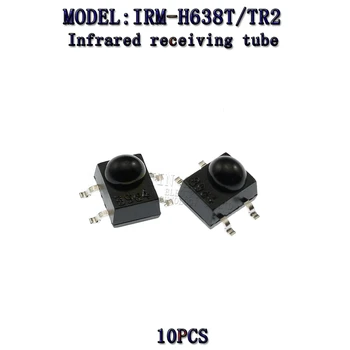 10ピース/ロットIRM-H638T/TR2 smd赤外線受信管受信機ヘッドセンサー940nm周波数38 125khzエバーライト