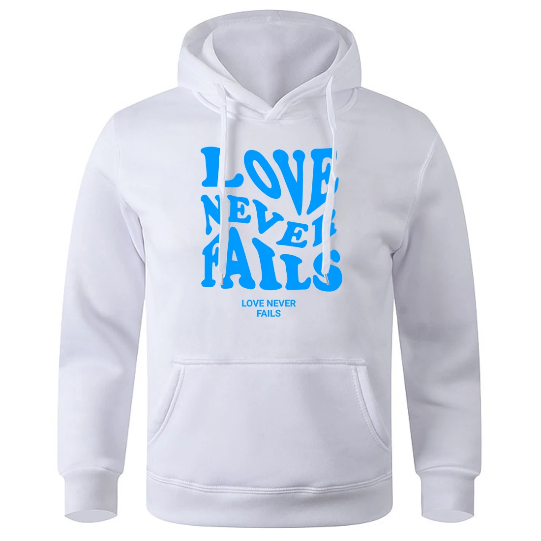 Love Never Fails Creativity Letter Printed Mens Sweatshirts Street Fashion Hoody Loose Oversized Tracksuit Basic Creative Hoodie