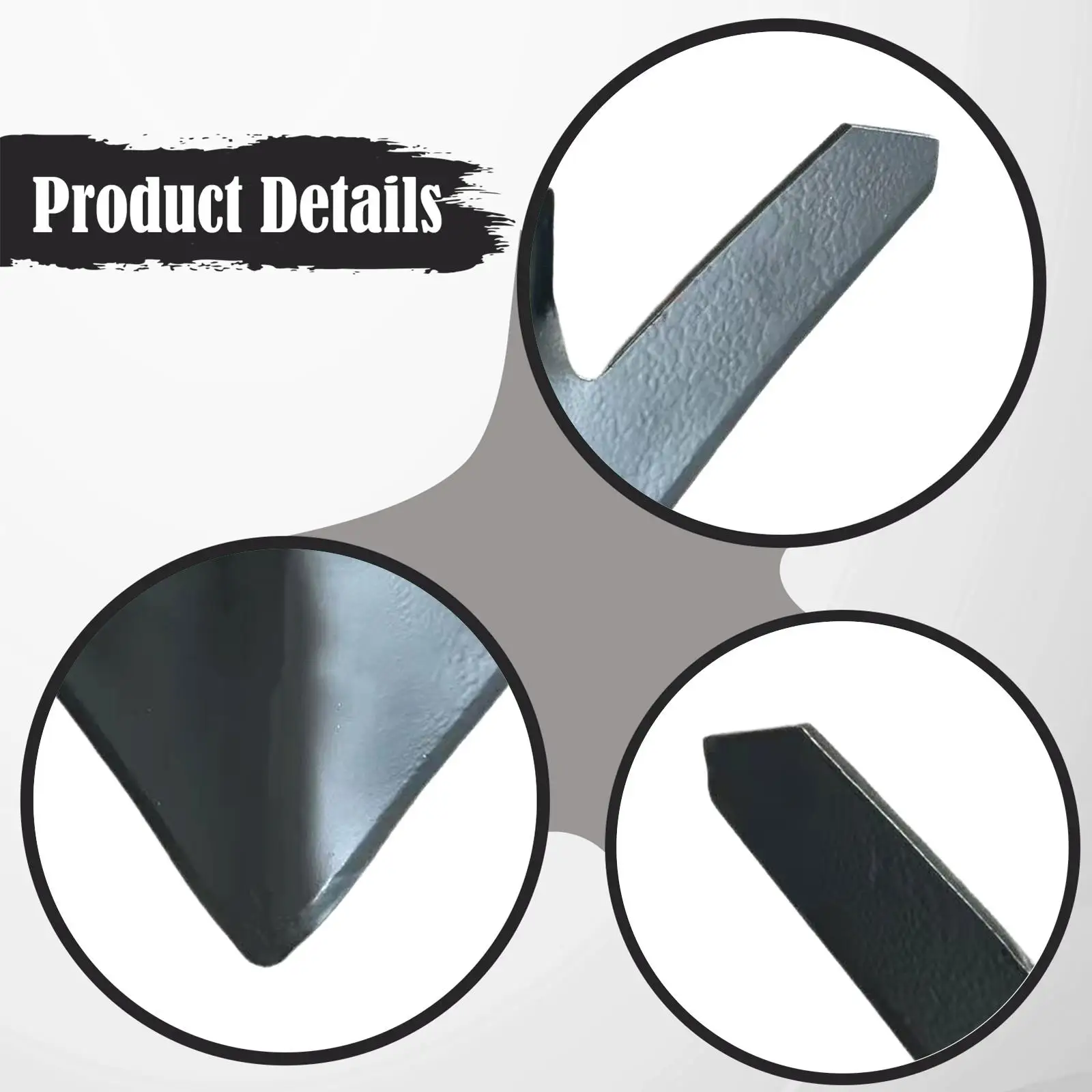 

Черный стальной наконечник для культиватора-плуга, сменная лопата для прополочной машины, для подготовки почвы в сельском хозяйстве