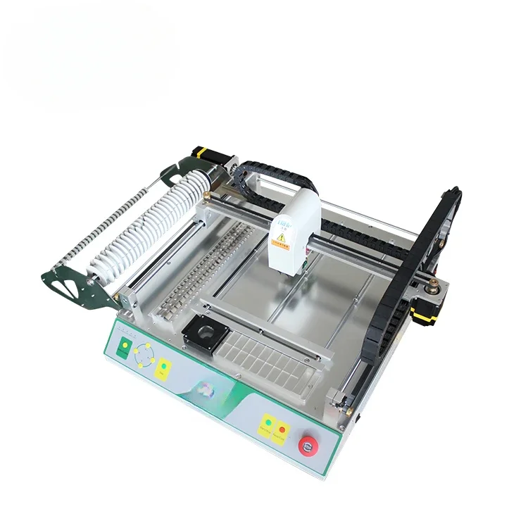 Desktop pcb manufacturing assembly electronic components machine production equipment smt led pick and place machine